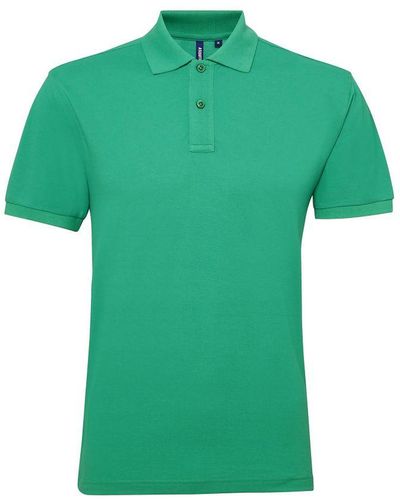 Asquith & Fox Short Sleeve Performance Blend Polo Shirt (Kelly) - Green