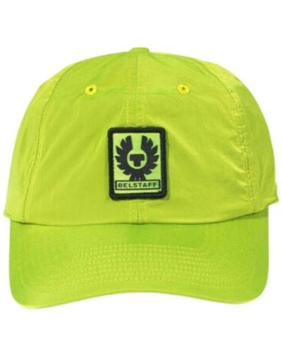 Belstaff Phoenix Logo Lime Cap - Green