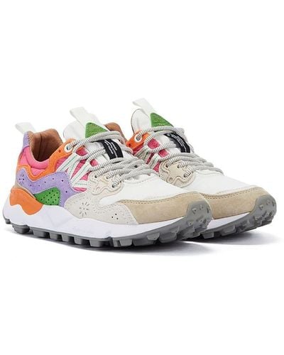 Flower Mountain Yamano 3 White/pink Trainers Suede