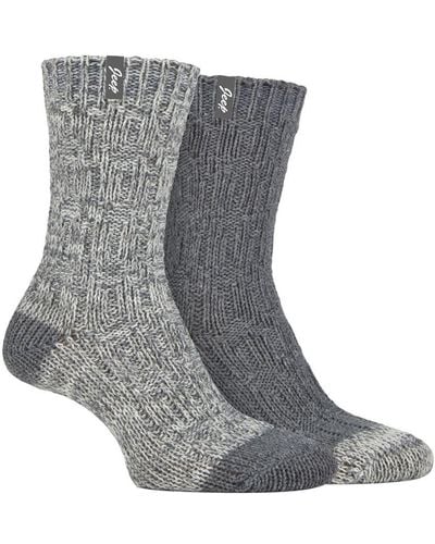 Jeep Wool Boot Socks - Grey