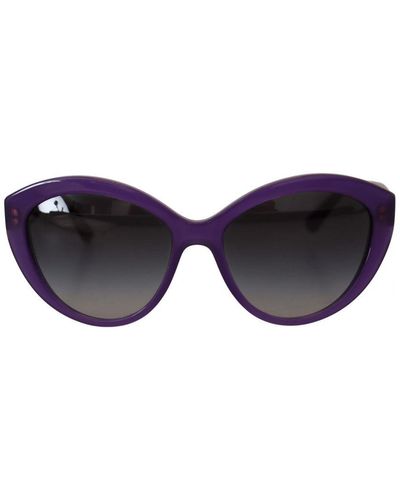 Dolce & Gabbana Translucent Cat Eye Frame Sunglasses - Blue