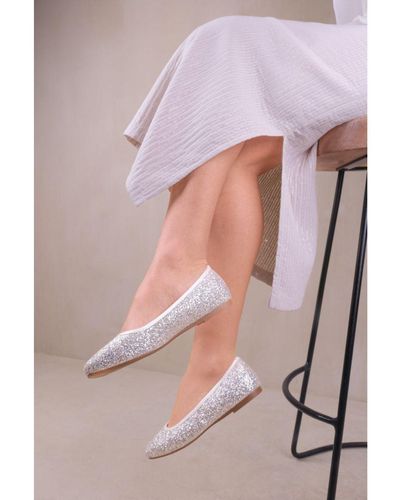 Where's That From 'Universe' Pointe Ballerina Slip On Shoes - Pink