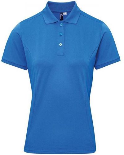 PREMIER Ladies Coolchecker Plus Polo Shirt (Sapphire) - Blue