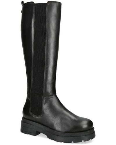 Kurt Geiger Leather Kgl Brixton High Leg Boots Leather - Black