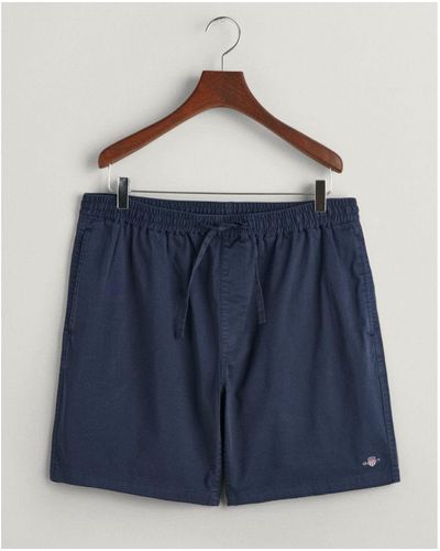 GANT Drawstring Logo Shorts 205075 - Blue