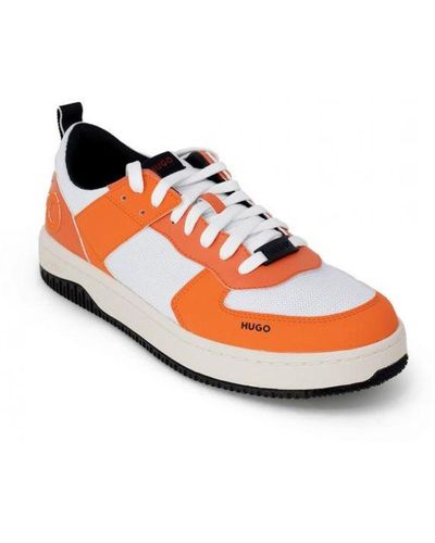 HUGO Lace-Up Trainers - White