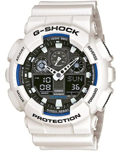 G-Shock G-shock White Watch Ga-100b-7aer