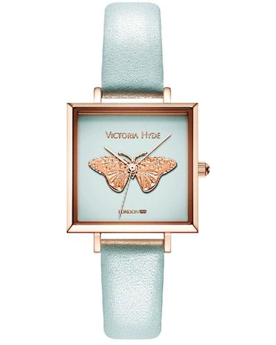 Victoria Hyde London Watch Maida Vale Bow Edged, Rosegold Stainless Steel - White