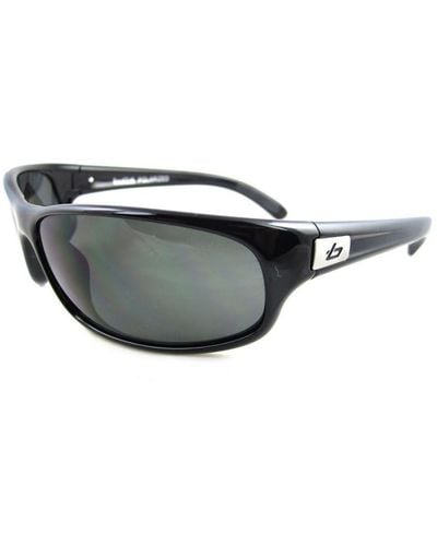 Bollé Wrap Shiny Polarized Tns Sunglasses - Black