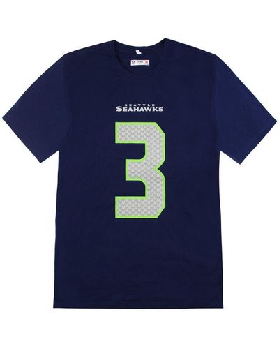 Fanatics Nfl Seattle Seahawks Russell Wilson T-Shirt - Blue