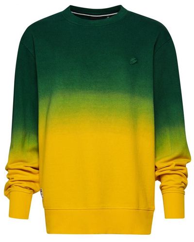Superdry Dip Dye 2.0 Sweatshirt Cotton - Yellow