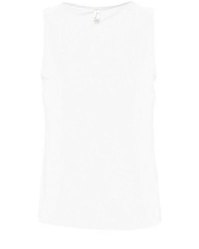 Sol's Justin Sleeveless Tank / Vest Top () Cotton - White