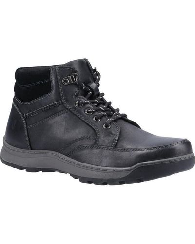 Hush Puppies Grover Leather Boots () - Black