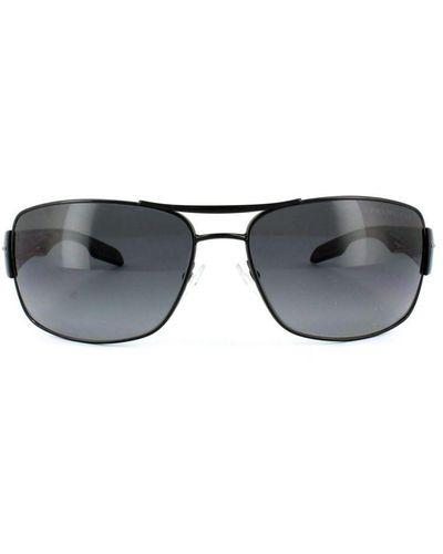 Prada Sunglasses 53Ns 7Ax5W1 Gradient Polarized Metal - Grey