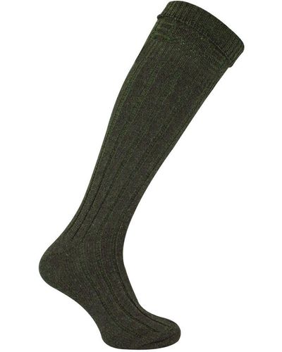 Sock Snob Wool Kilt Socks - Green