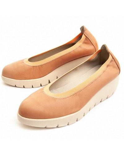 Purapiel Wedge Shoe Comfortmas3 In Oranje - Bruin