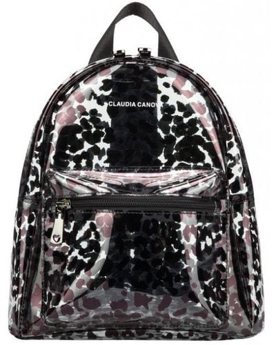 Claudia Canova Anii Mini Clear Pocket Front Backpack - Black