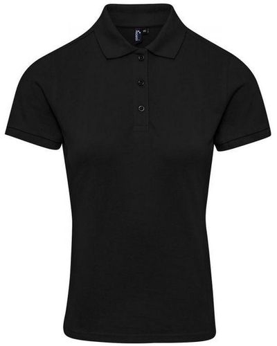 PREMIER Ladies Coolchecker Plus Polo Shirt () - Black