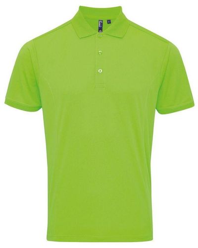 PREMIER Coolchecker Pique Poloshirt (neon Groen)