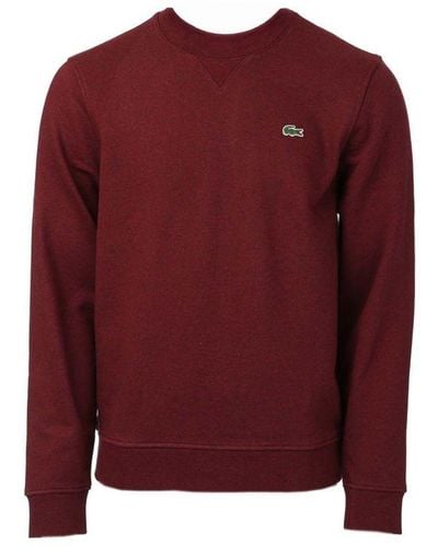 Lacoste Sport Cotton Blend Fleece Sweatshirt - Red