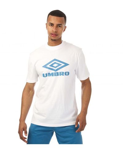 Umbro Diamond T-shirt Met Logo Voor , Met - Wit