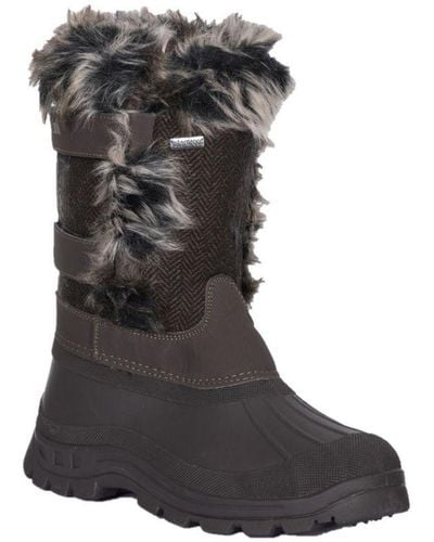 Trespass Brace Winter Snow Boots - Black