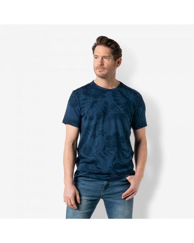 Twinlife T-shirt Bamboo Aop - Blauw
