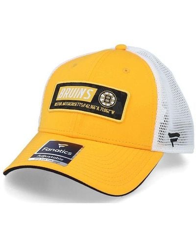 Fanatics Branded Nhl Boston Bruins Cap - Yellow