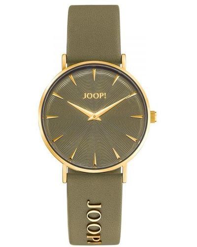 Joop! Leather Strap For Ladies - Green