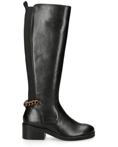 Kurt Geiger Leather Kgl Chelsea Rider Boots Leather - Black