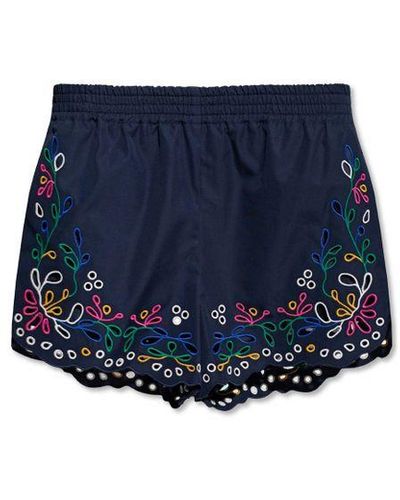 Chloé Chloé ' Cotton Shorts - Blue