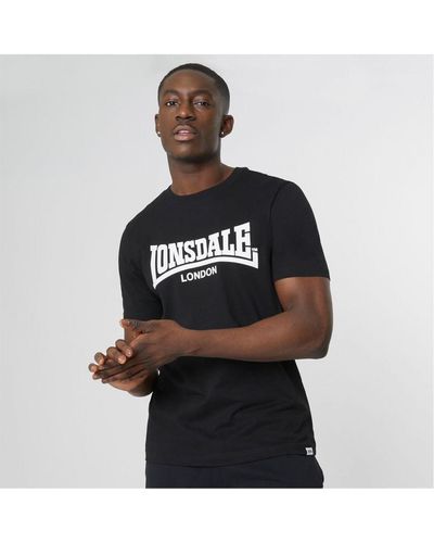 Lonsdale London Essentials Logo T-shirt - Black