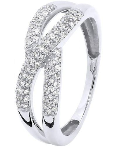 Diadema Ring Diamonds 0.080 Cts Rush Volume White Gold - Wit