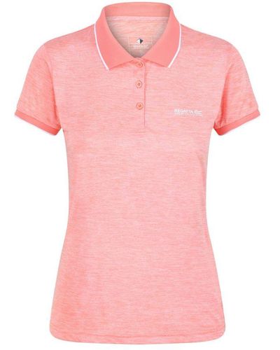 Regatta Remex Ii Polo Hals T-shirt (fusion Koraal) - Roze