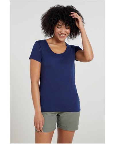 Mountain Warehouse Agra Sneldrogend T-shirt (marine) - Blauw