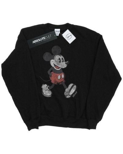 Disney Walking Mickey Mouse Sweatshirt () - Black
