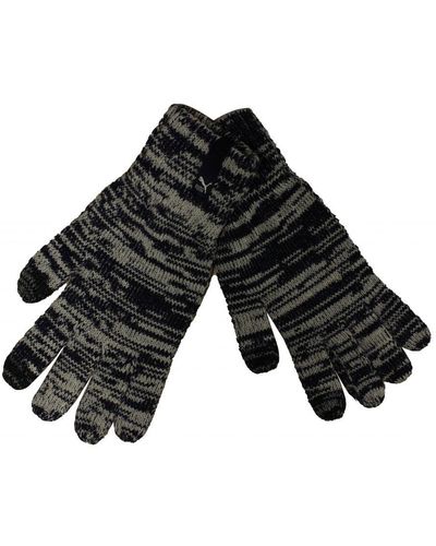 PUMA Touchscreen Fingertips Multicoloured Winter Gloves 041046 - Black