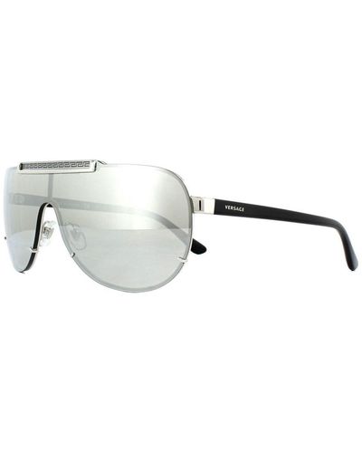Versace Sunglasses Ve2140 10006G Light Mirror Metal - Metallic