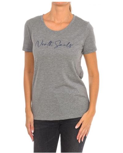 North Sails Womenss Short Sleeve T-Shirt 9024330 - Grey