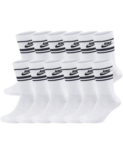 Nike Sportswear Dri-Fit Everyday Essential Crew Socks 6 Pairs - White
