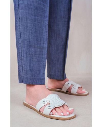 Where's That From 'Norah' Slider Sandals - Blue