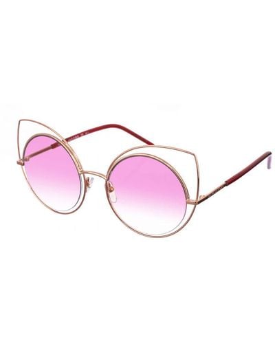 Marc Jacobs Marc-10-S Round Shape Metal Sunglasses - Pink