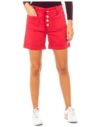 La Martina Shorts With Hemmed Bottoms And Belt Loops Lwb001 - Red