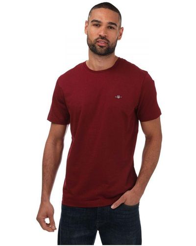 GANT Regular Fit Shield T-shirt - Red