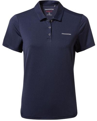 Craghoppers Ladies Pro Short-Sleeved Polo Shirt () - Blue