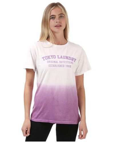 Tokyo Laundry Cressida T-shirt Voor , Paars - Roze