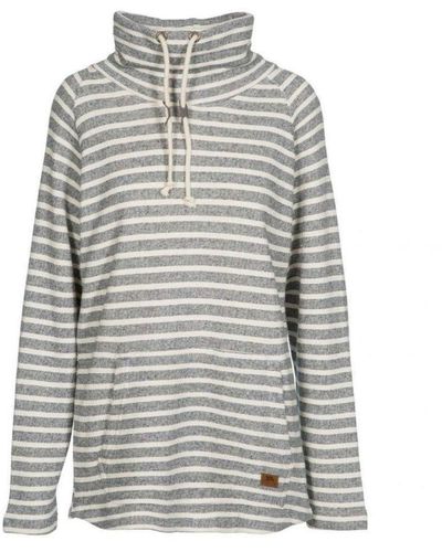 Trespass Cheery Striped Pull Over - Grey