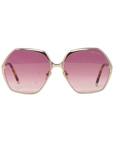Tom Ford Fonda-02 Ft0912 28T Sunglasses - Pink