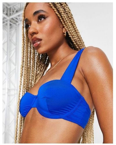 ASOS Mix And Match Underwired Bikini Top - Blue