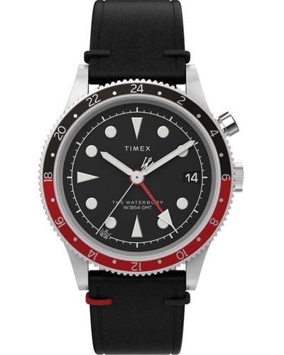 Timex Waterbury Traditional Watch Tw2W22800 Leather (Archived) - Black